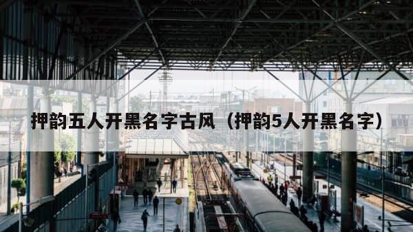 押韵五人开黑名字古风（押韵5人开黑名字） 第1张