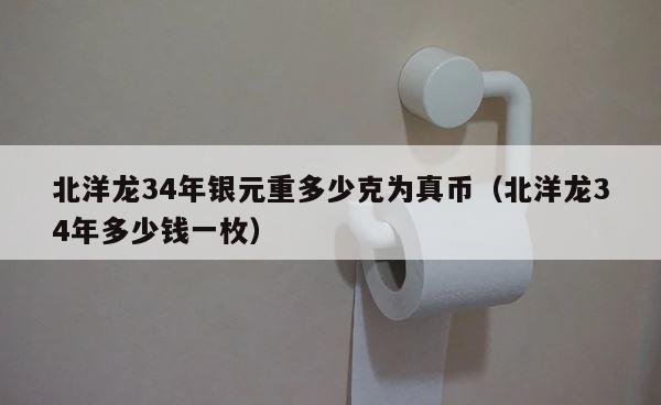 北洋龙34年银元重多少克为真币（北洋龙34年多少钱一枚） 第1张