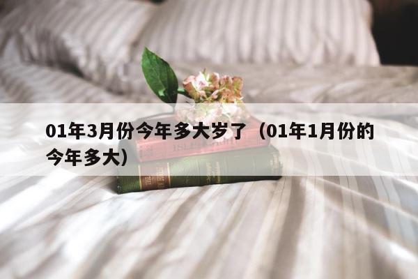 01年3月份今年多大岁了（01年1月份的今年多大） 第1张