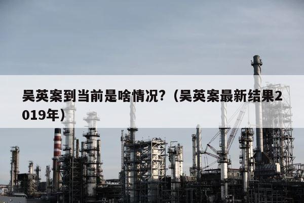 吴英案到当前是啥情况?（吴英案最新结果2019年） 第1张