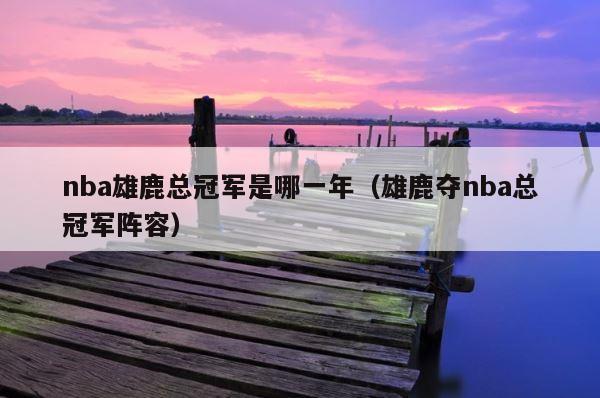 nba雄鹿总冠军是哪一年（雄鹿夺nba总冠军阵容） 第1张