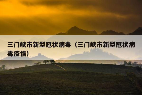 三门峡市新型冠状病毒（三门峡市新型冠状病毒疫情） 第1张