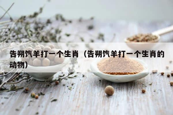 告朔饩羊打一个生肖（告朔饩羊打一个生肖的动物） 第1张