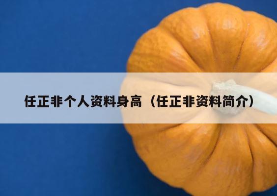 任正非个人资料身高（任正非资料简介） 第1张