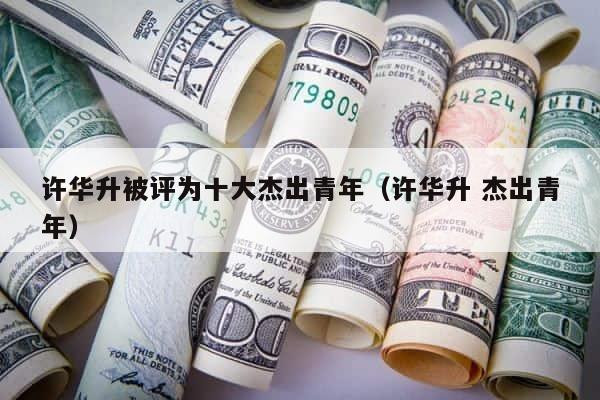 许华升被评为十大杰出青年（许华升 杰出青年） 第1张