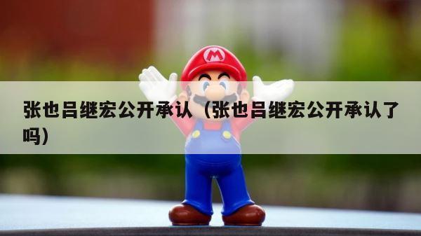 张也吕继宏公开承认（张也吕继宏公开承认了吗） 第1张