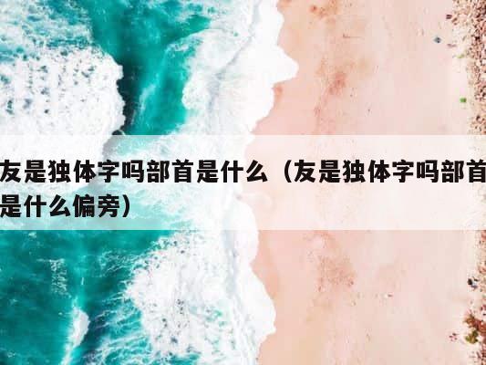 友是独体字吗部首是什么（友是独体字吗部首是什么偏旁） 第1张