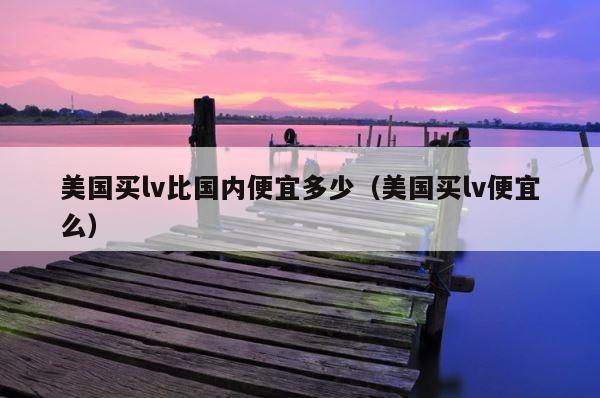 美国买lv比国内便宜多少（美国买lv便宜么） 第1张