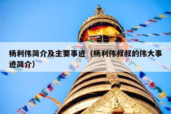 杨利伟简介及主要事迹（杨利伟叔叔的伟大事迹简介） 第1张