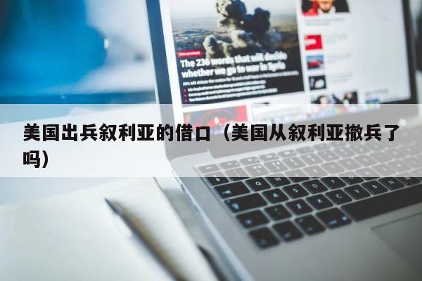 美国出兵叙利亚的借口（美国从叙利亚撤兵了吗） 第1张