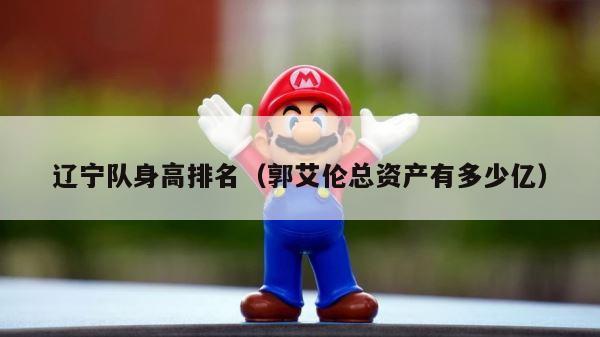辽宁队身高排名（郭艾伦总资产有多少亿） 第1张