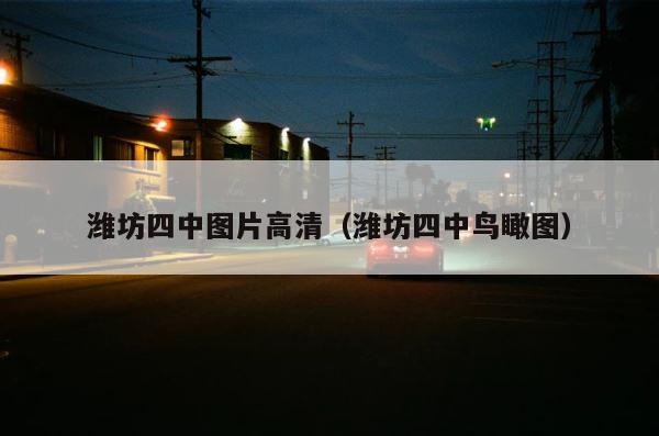 潍坊四中图片高清（潍坊四中鸟瞰图） 第1张