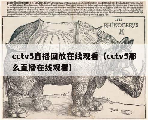 cctv5直播回放在线观看（cctv5那么直播在线观看） 第1张