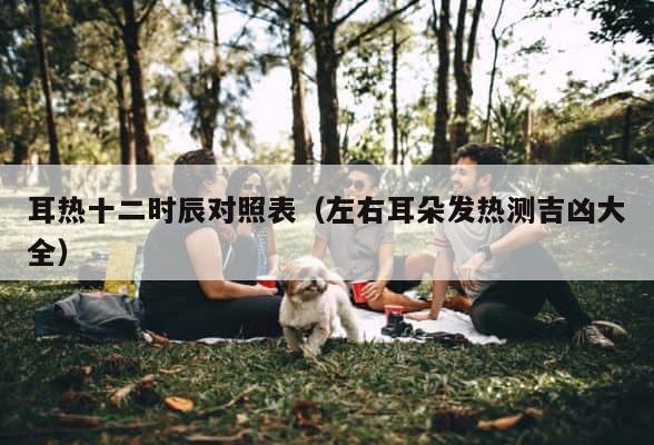耳热十二时辰对照表（左右耳朵发热测吉凶大全） 第1张