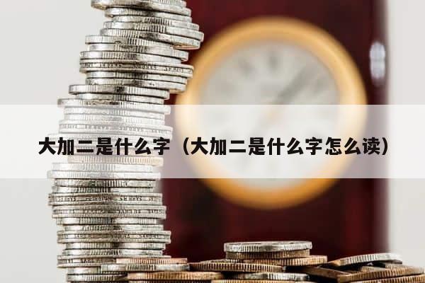 大加二是什么字（大加二是什么字怎么读） 第1张