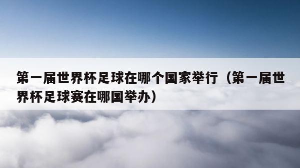 第一届世界杯足球在哪个国家举行（第一届世界杯足球赛在哪国举办） 第1张