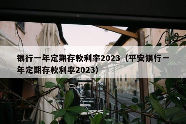 银行一年定期存款利率2023（平安银行一年定期存款利率2023） 第1张