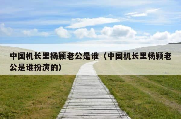 中国机长里杨颖老公是谁（中国机长里杨颖老公是谁扮演的） 第1张