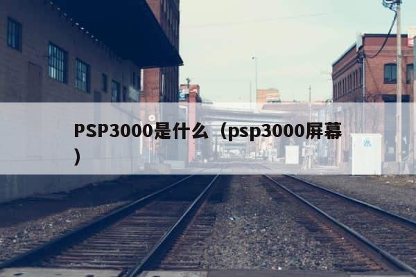PSP3000是什么（psp3000屏幕） 第1张