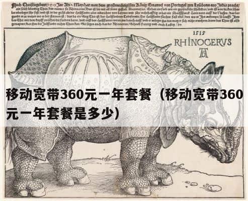 移动宽带360元一年套餐（移动宽带360元一年套餐是多少） 第1张