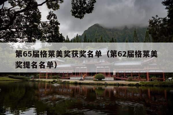 第65届格莱美奖获奖名单（第62届格莱美奖提名名单） 第1张