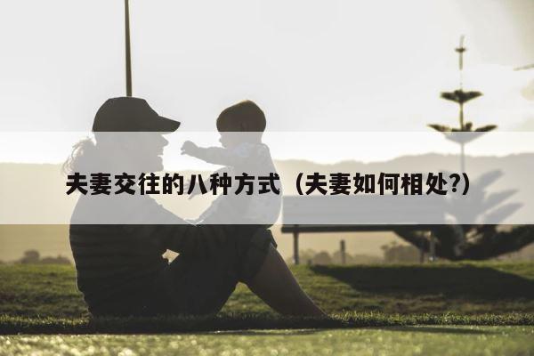 夫妻交往的八种方式（夫妻如何相处?） 第1张