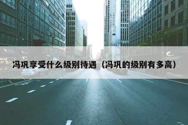 冯巩享受什么级别待遇（冯巩的级别有多高） 第1张