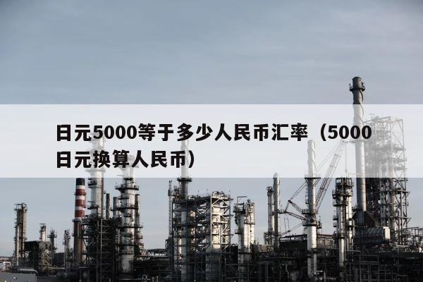 日元5000等于多少人民币汇率（5000日元换算人民币） 第1张