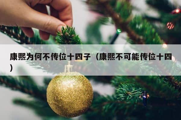 康熙为何不传位十四子（康熙不可能传位十四） 第1张