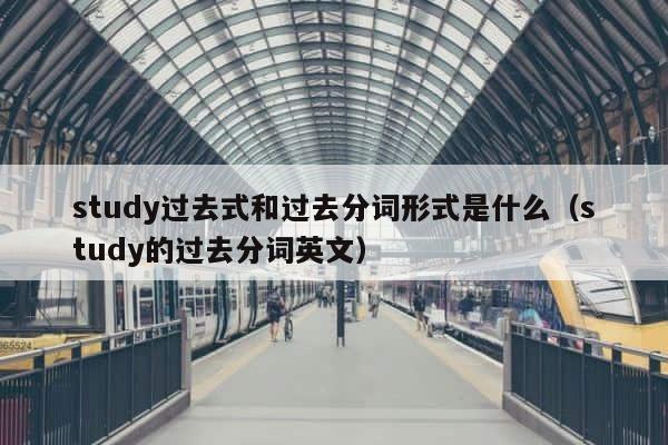 study过去式和过去分词形式是什么（study的过去分词英文） 第1张