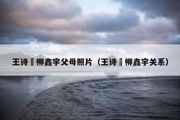 王诗玥柳鑫宇父母照片（王诗玥柳鑫宇关系） 第1张