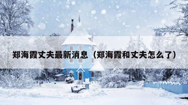 郑海霞丈夫最新消息（郑海霞和丈夫怎么了） 第1张