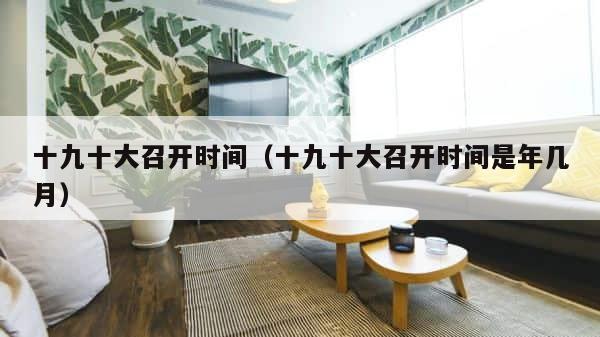 十九十大召开时间（十九十大召开时间是年几月） 第1张