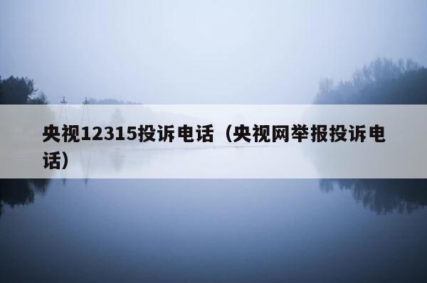 央视12315投诉电话（央视网举报投诉电话） 第1张