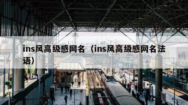 ins风高级感网名（ins风高级感网名法语） 第1张