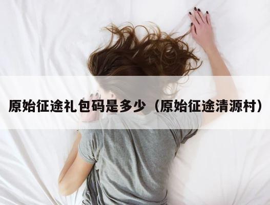 原始征途礼包码是多少（原始征途清源村） 第1张