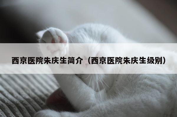 西京医院朱庆生简介（西京医院朱庆生级别） 第1张