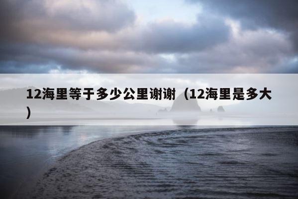 12海里等于多少公里谢谢（12海里是多大） 第1张