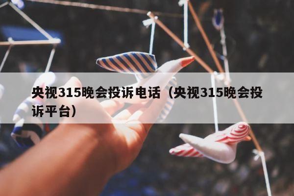 央视315晚会投诉电话（央视315晚会投诉平台） 第1张