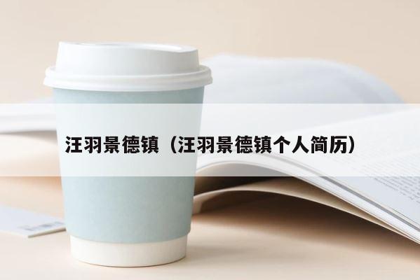 汪羽景德镇（汪羽景德镇个人简历） 第1张