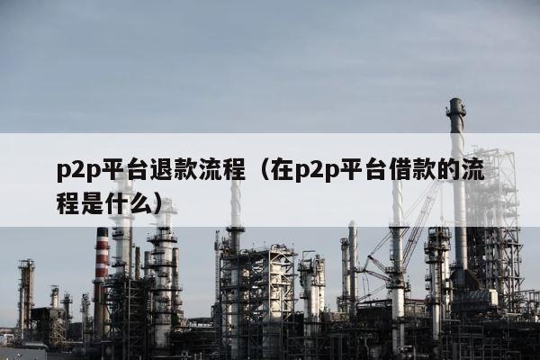 p2p平台退款流程（在p2p平台借款的流程是什么） 第1张