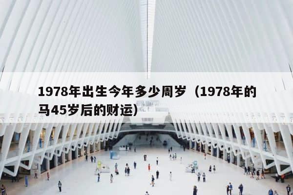 1978年出生今年多少周岁（1978年的马45岁后的财运） 第1张