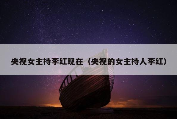 央视女主持李红现在（央视的女主持人李红） 第1张