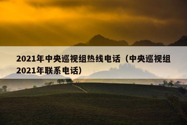 2021年中央巡视组热线电话（中央巡视组2021年联系电话） 第1张