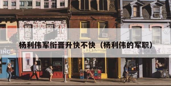 杨利伟军衔晋升快不快（杨利伟的军职） 第1张