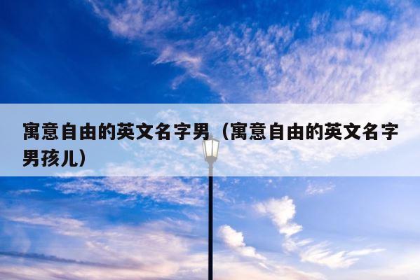 寓意自由的英文名字男（寓意自由的英文名字男孩儿） 第1张