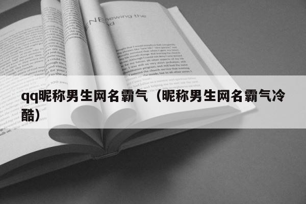 qq昵称男生网名霸气（昵称男生网名霸气冷酷） 第1张