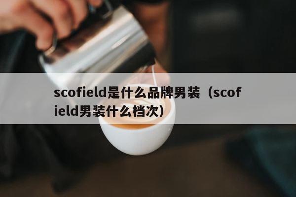 scofield是什么品牌男装（scofield男装什么档次） 第1张