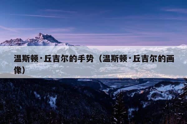 温斯顿·丘吉尔的手势（温斯顿·丘吉尔的画像） 第1张