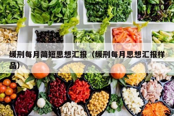 缓刑每月简短思想汇报（缓刑每月思想汇报样品） 第1张